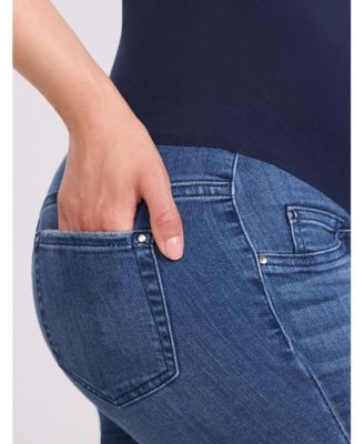 Women's Secret Fit Over the Belly Ankle Length Skinny Jeans - Motherhood Maternity