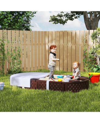 Oval Kids box with Cover, 4 Seats, Bottom Liner,