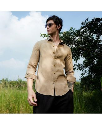 Men's Ruche-Textured Shirt