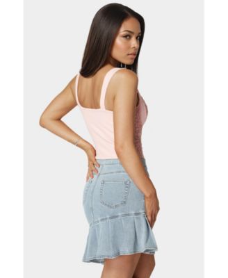 Women's Lace Sweetheart Top