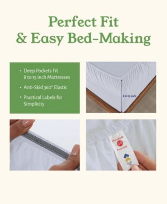 Percale Sheets Set, 100% Organic Cotton Bed Sheet Set Bed Sheet Set by California Design Den