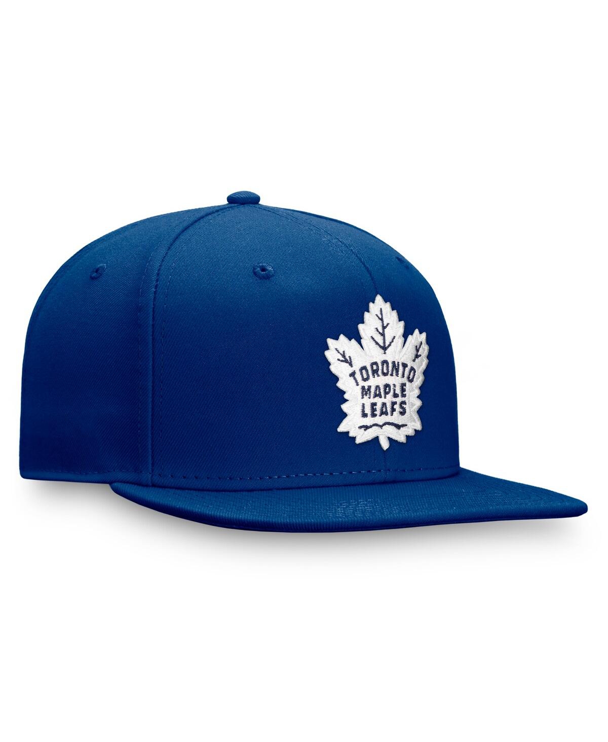 Fanatics Men's Blue Toronto Maple Leaf's Core Primary Logo Snapback Hat In Blue