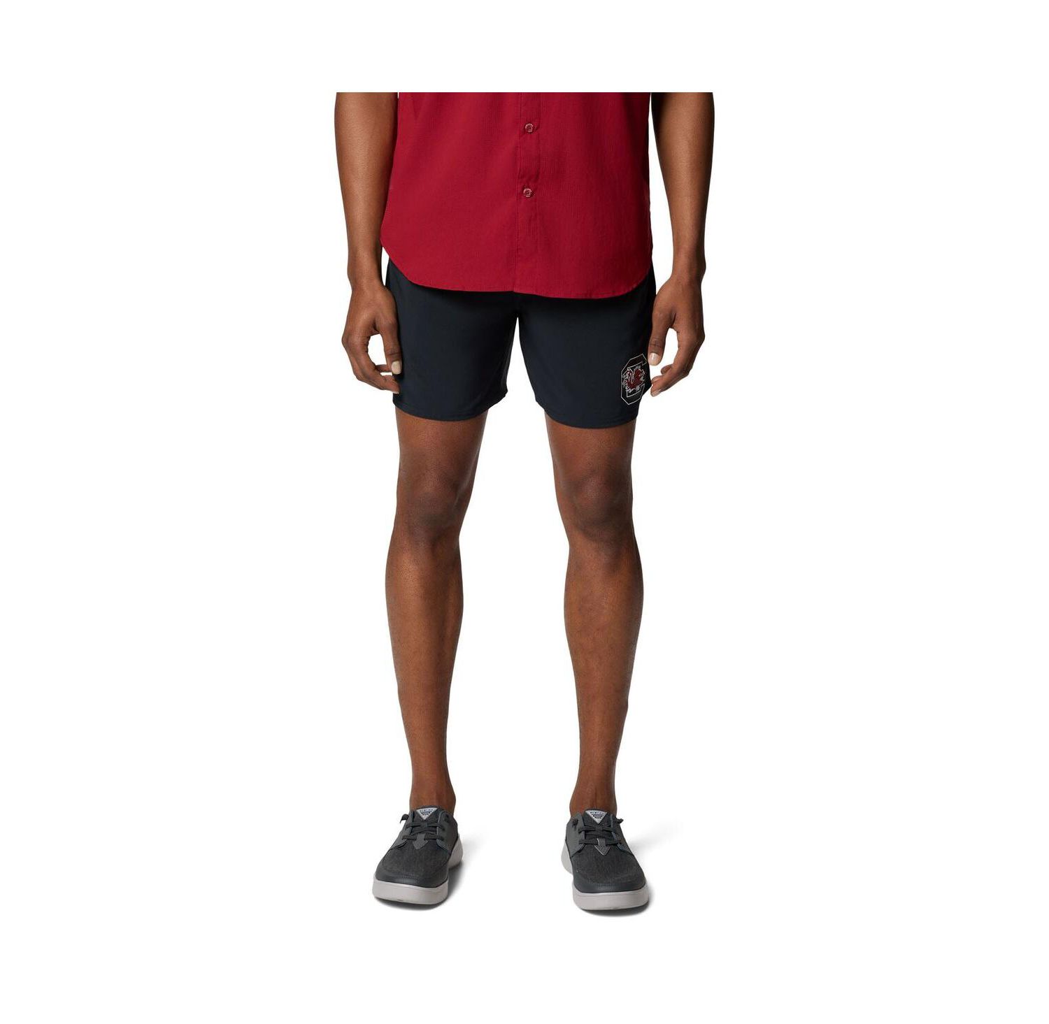Men's Black South Carolina Gamecocks PFG Terminal Roamer Omni-Shade Stretch Shorts