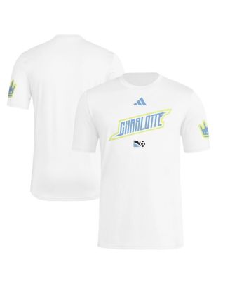 adidas - Men's White Charlotte FC 2025 Archive Collection Jersey Hook T-Shirt