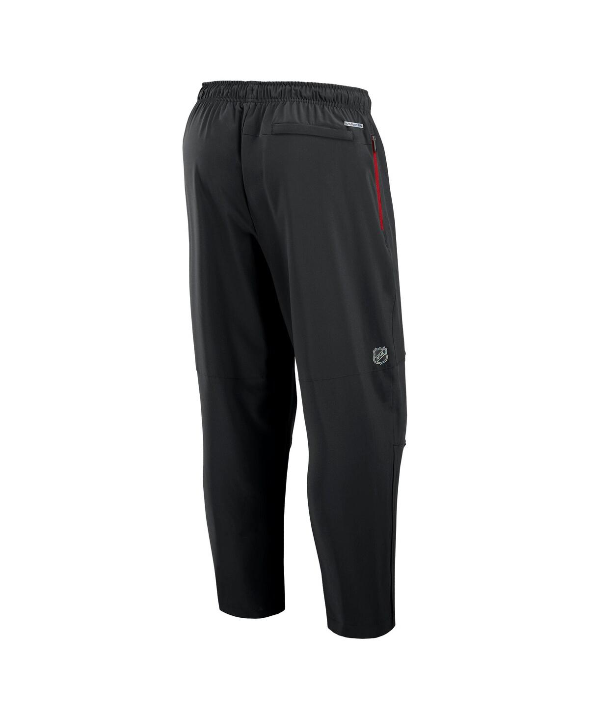 Fanatics Men's Black Chicago Blackhawks Authentic Pro Rink Coaches Pants In Black