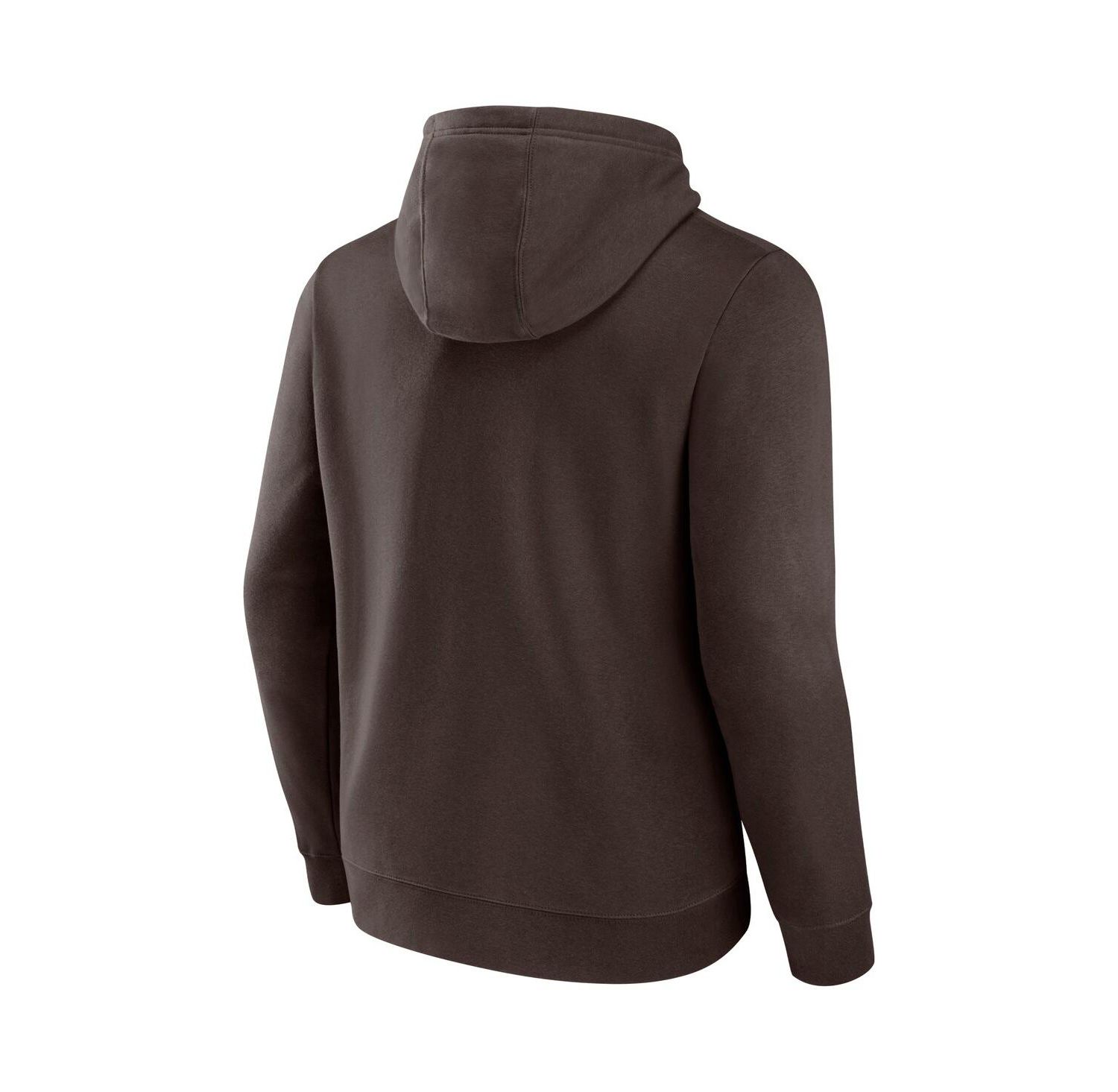 Men's Brown Cleveland Browns Primary Logo Pullover Hoodie
