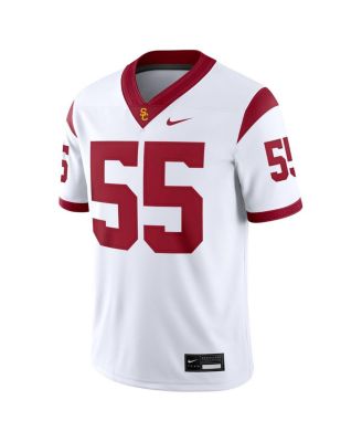 Men's 55 White USC Trojans Limited Away Game Jersey