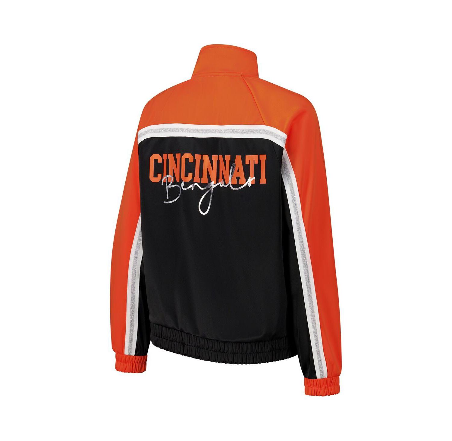 Women's Black Cincinnati Bengals Post Game Full-Zip Track Jacket