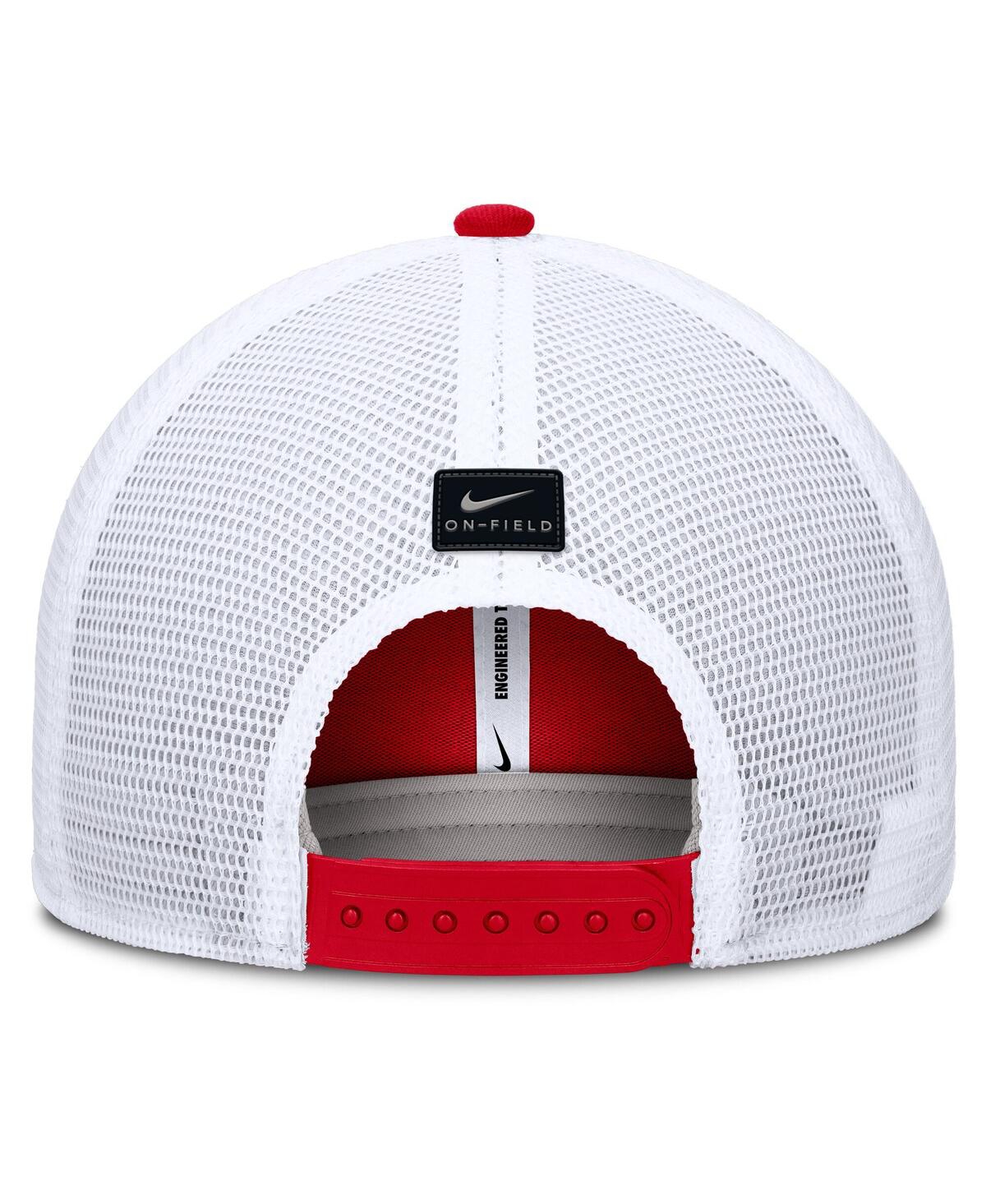 Nike Men's Red Georgia Bulldogs 2025 Dugout Coaches Rise Performance Trucker Adjustable Hat In Red