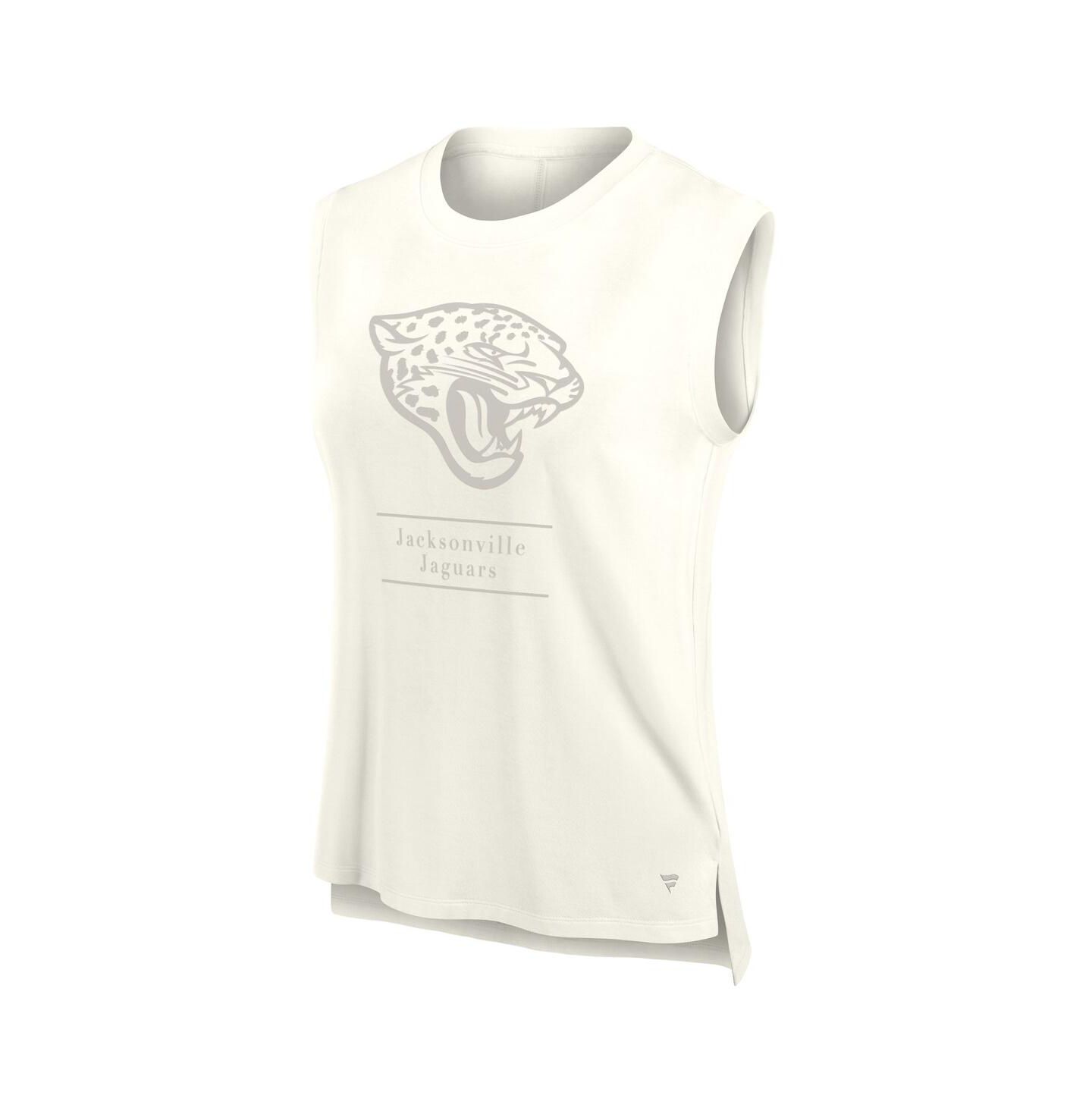 Женский топ Fanatics Cream Jacksonville Jaguars Studio Embrace — фото 2