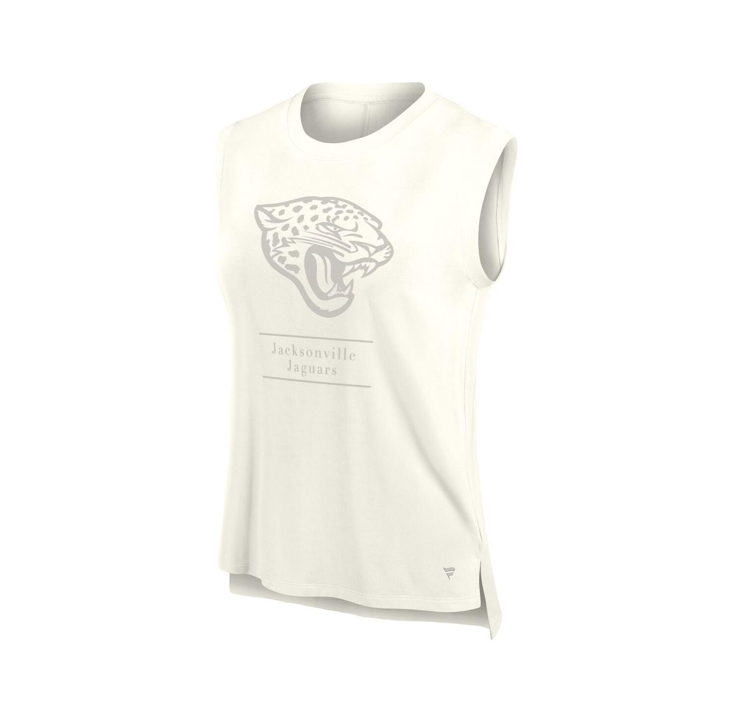 Women's Cream Jacksonville Jaguars Studio Embrace Tank Top