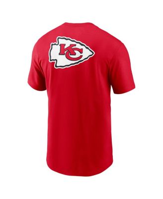 Men's Red Kansas City Chiefs Rewind Front and Back Hit Essential T-Shirt