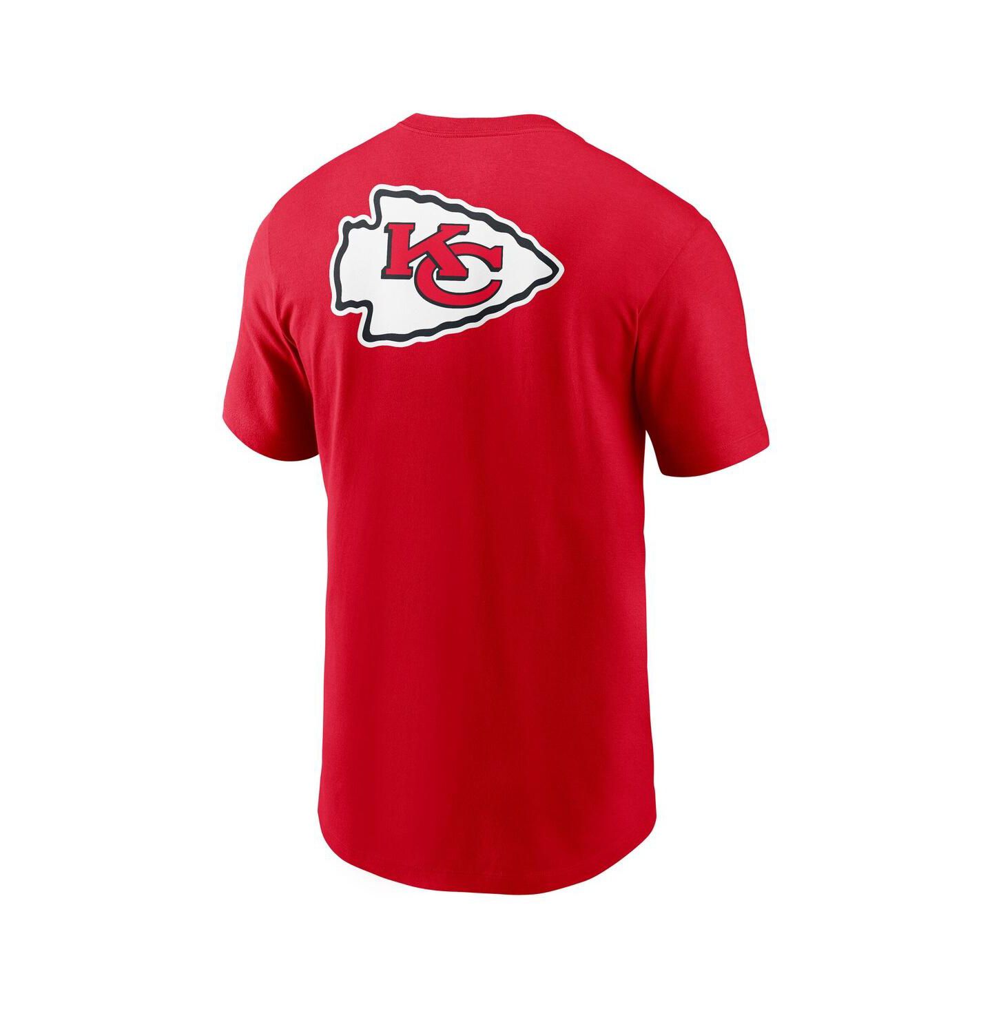 Мужская футболка Nike Red Kansas City Chiefs Rewind Front and Back Hit Essential — фото 3