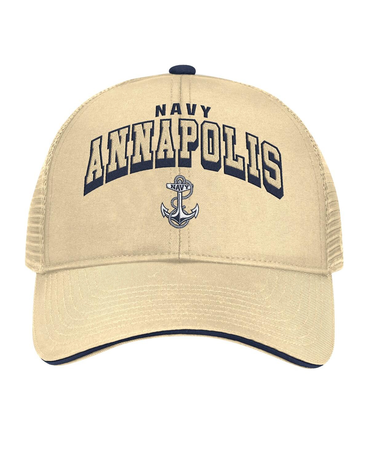 Colosseum Men's Gold Navy Midshipmen Wyatt Adjustable Hat In Gold