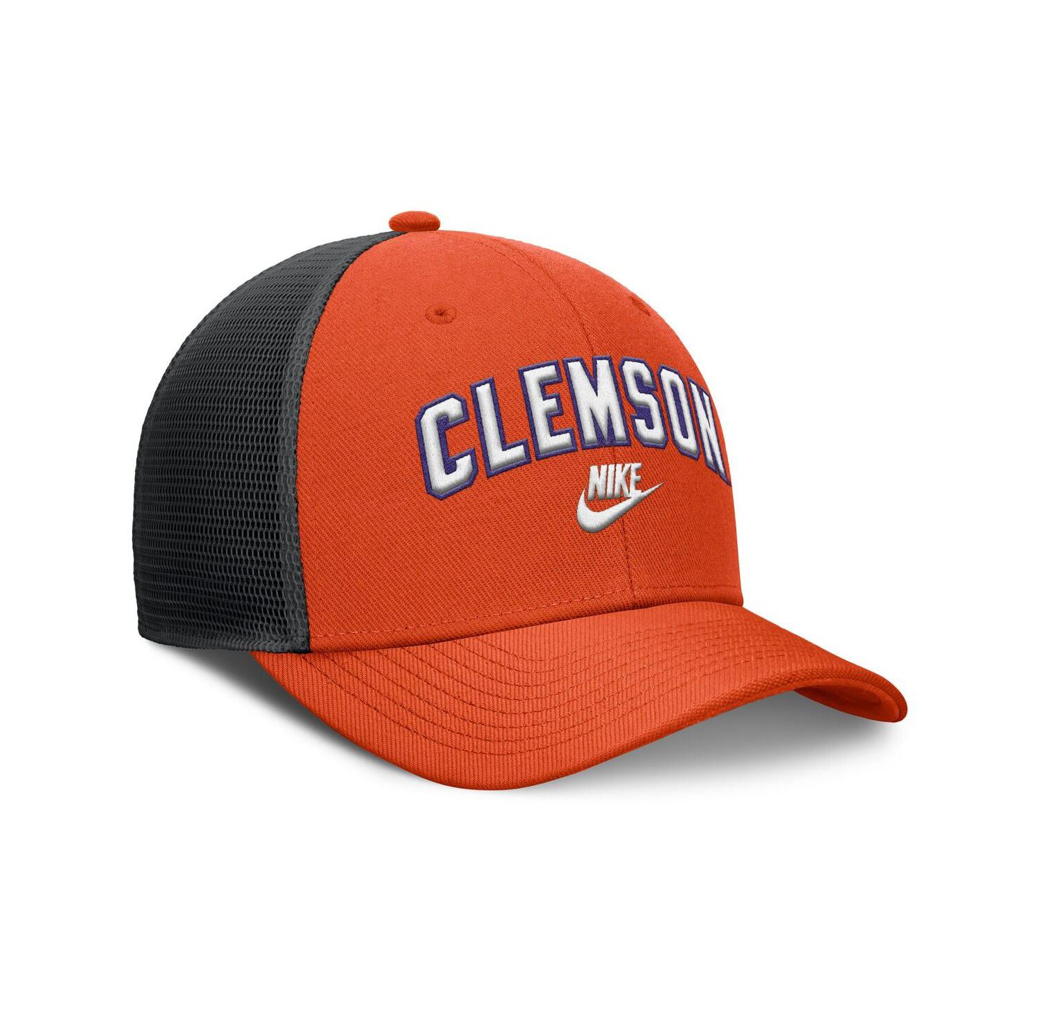 Men's Orange/Black Clemson Tigers Legacy Arch Rise Performance Trucker Adjustable Hat