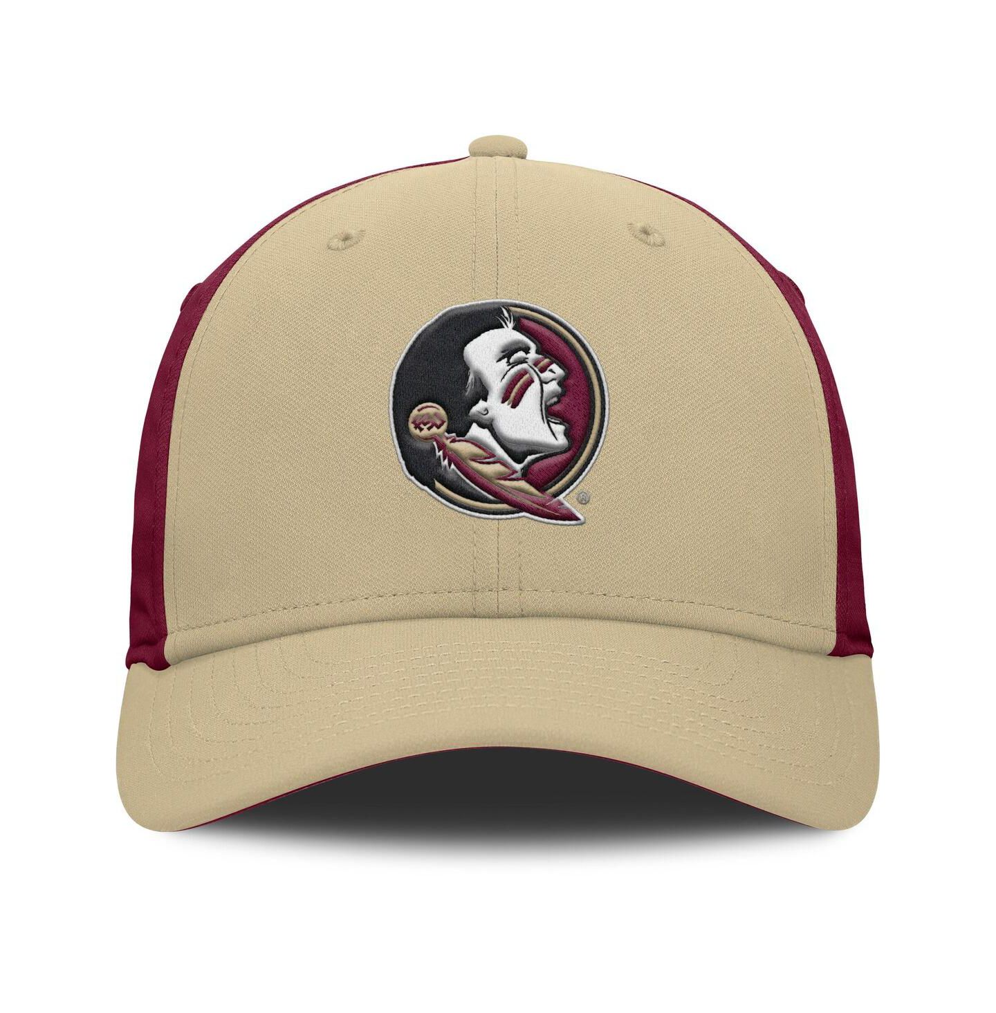 Мужская кепка Nike Gold/Garnet Florida State Seminoles 2025 Sideline Rise Local Performance Flex Hat — фото 2