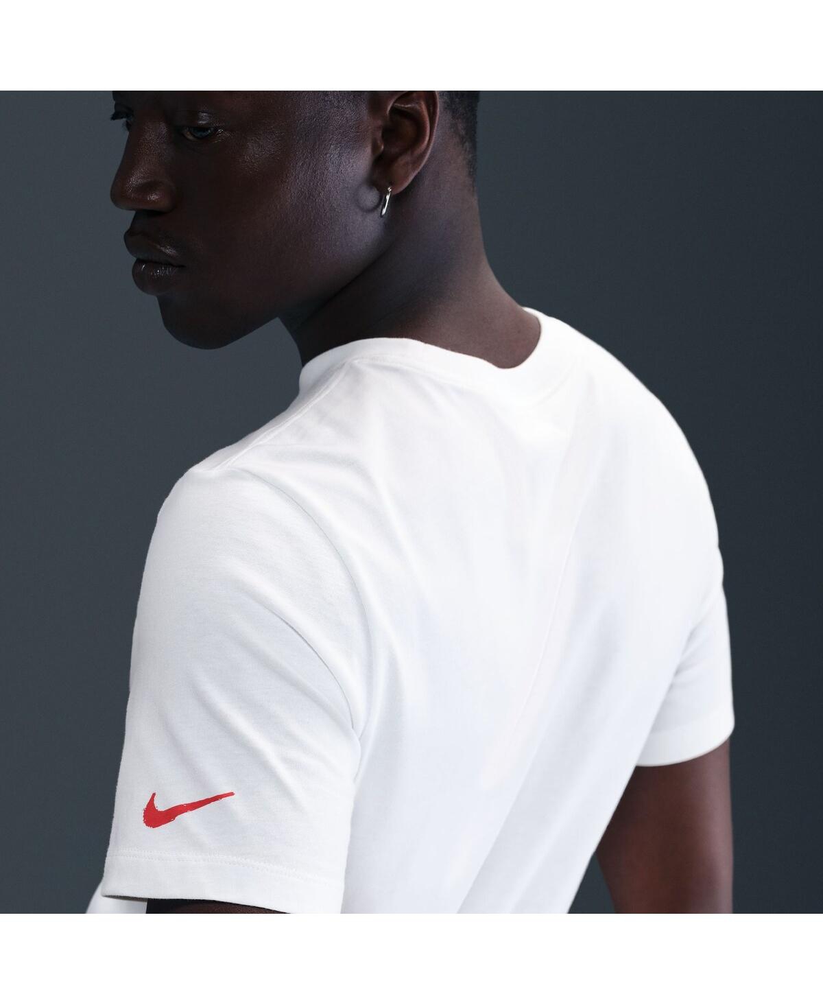 Nike White Paris Saint-germain 2025/26 Wordmark T-shirt In White