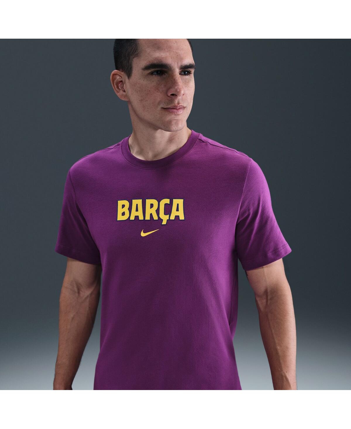 Nike Purple Barcelona 2025/26 Wordmark T-shirt In Purple