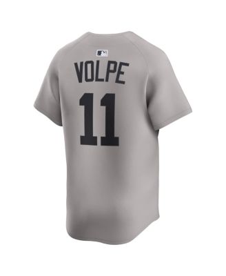 Men's Anthony Volpe Gray New York Yankees Road Limited Player Jersey