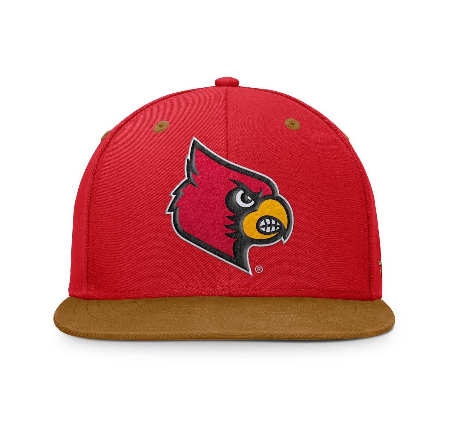 Men's Red/Brown Louisville Cardinals NoBo Fitted Hat