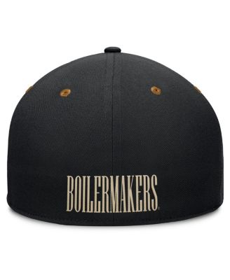 Men's Black/Brown Purdue Boilermakers NoBo Fitted Hat