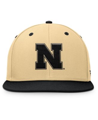 Men's Khaki/Black Nebraska Huskers Balance Fitted Hat