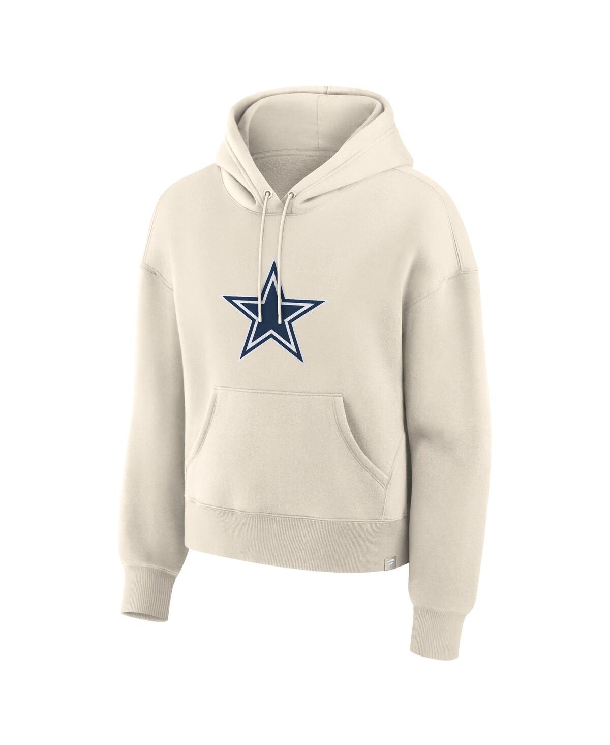 Fanatics Women's Cream Dallas Cowboys Dove Legacy Pullover Hoodie In White