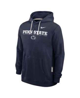 Men's Navy Penn State Nittany Lions 2025 Sideline Performance Pullover Hoodie