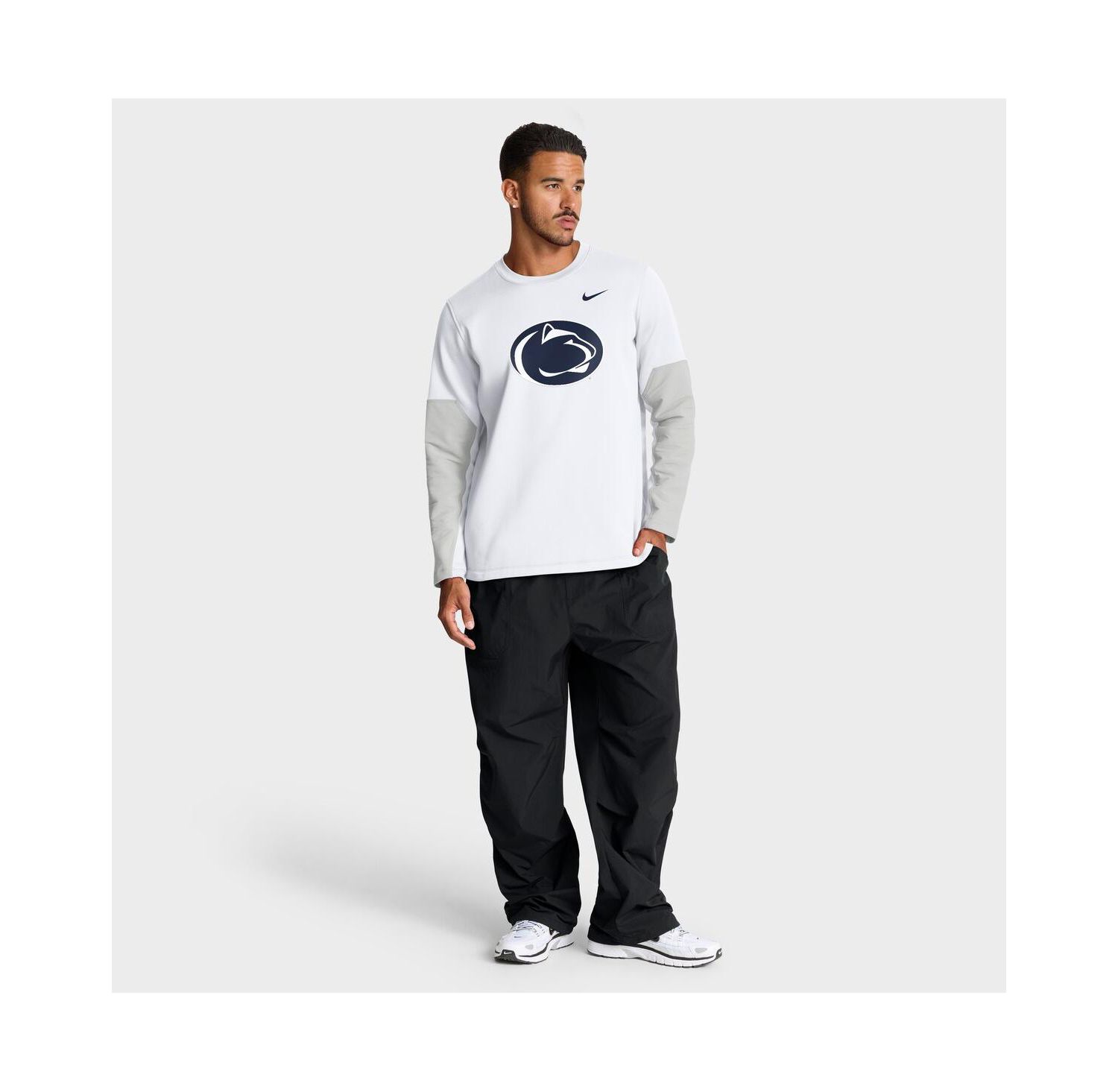Men's White Penn State Nittany Lions 2025 Sideline Coach Performance Long Sleeve T-Shirt