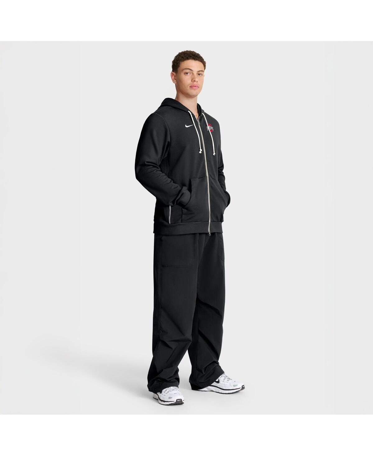 Nike Black Ohio State Buckeyes 2025 Sideline Standard Issue Dri-fit Full-zip Hoodie In Black