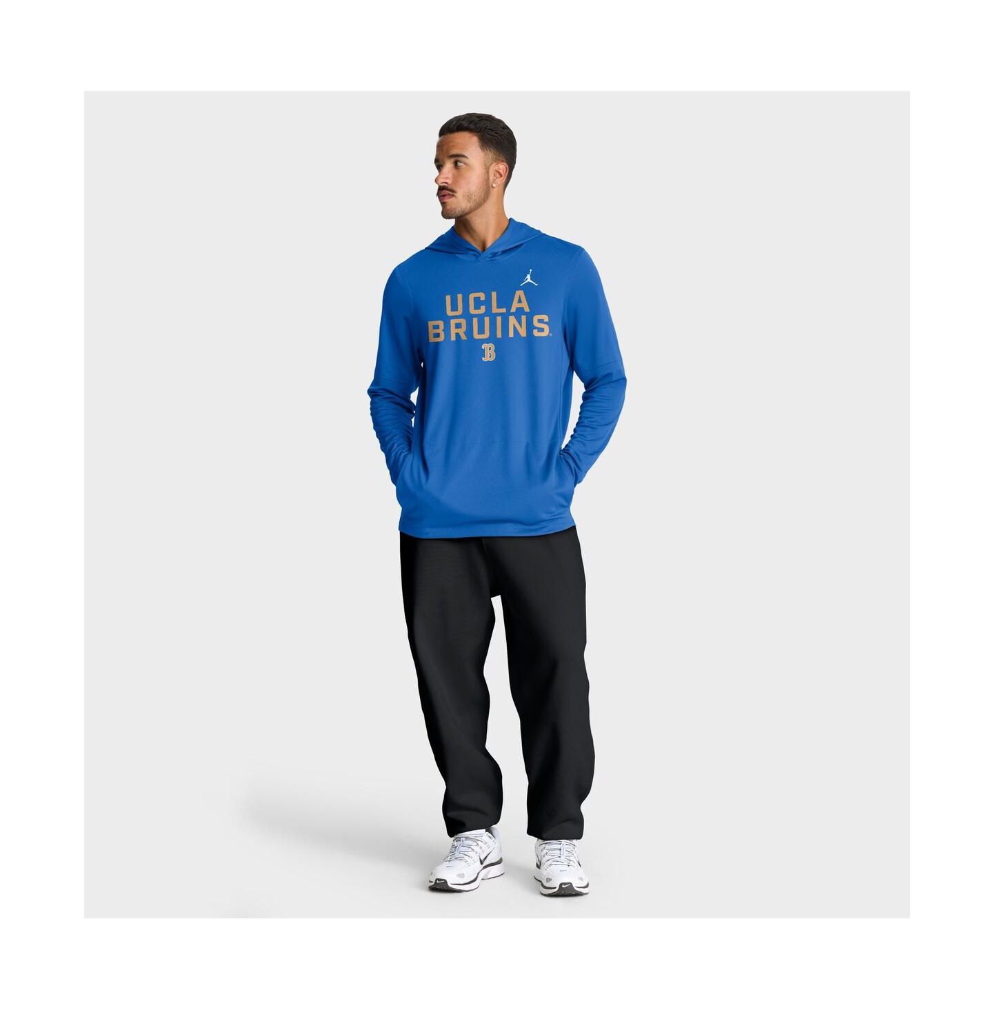 Мужское худи Jordan Blue Ucla Bruins 2025 Sideline Performance Long Sleeve T-Shirt — фото 3
