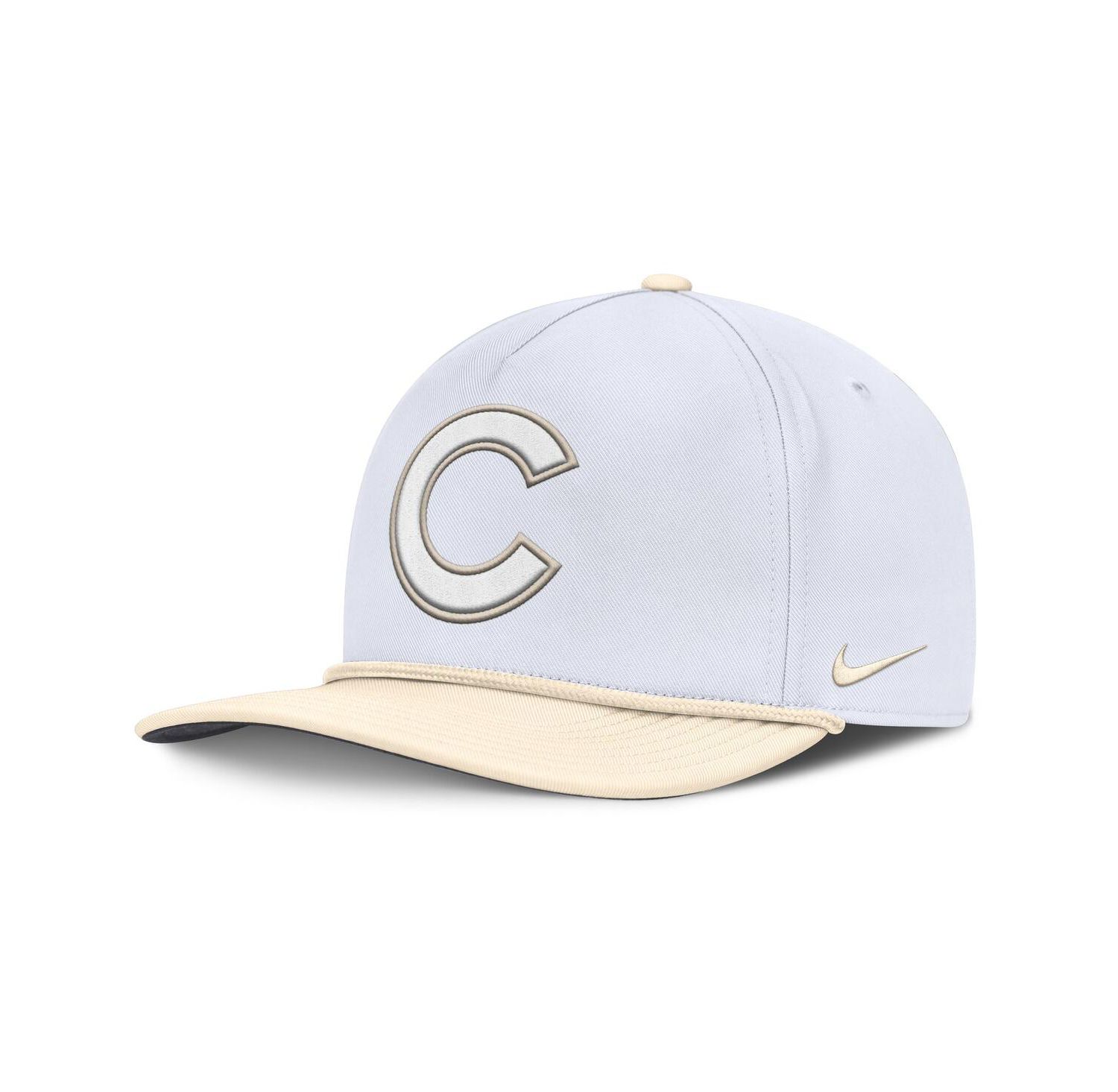 Men's White/Cream Chicago Cubs Pro Performance Snapback Hat