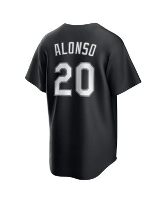 Men's Pete Alonso Black New York Mets Lights Out Replica Player Jersey