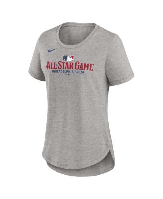 Women's Heather Gray MLB All-Star 2026 MLB All-Star Game Wordmark Tri-Blend T-Shirt
