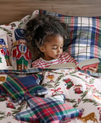 Home Festive Nutcrackers Reversible 3-Pc. Quilt Set, King/California King