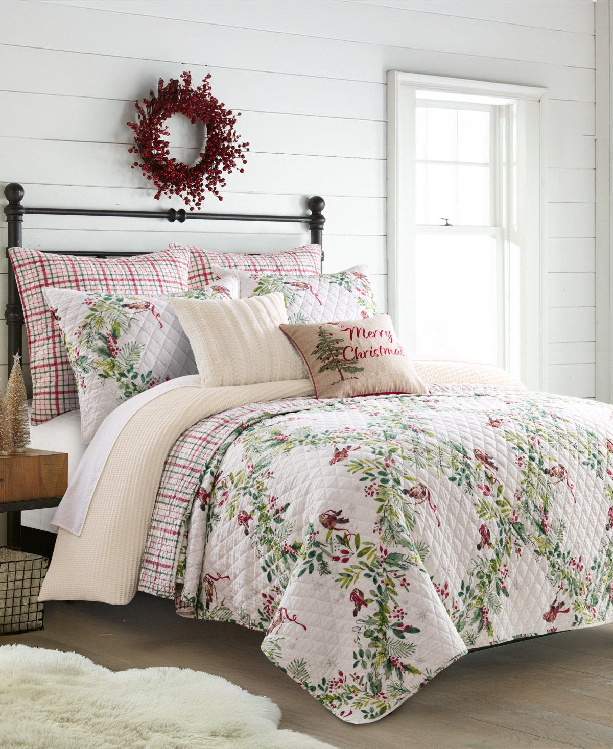 Levtex Home Tinsel Tidings 2-Pc. Sham Set, European