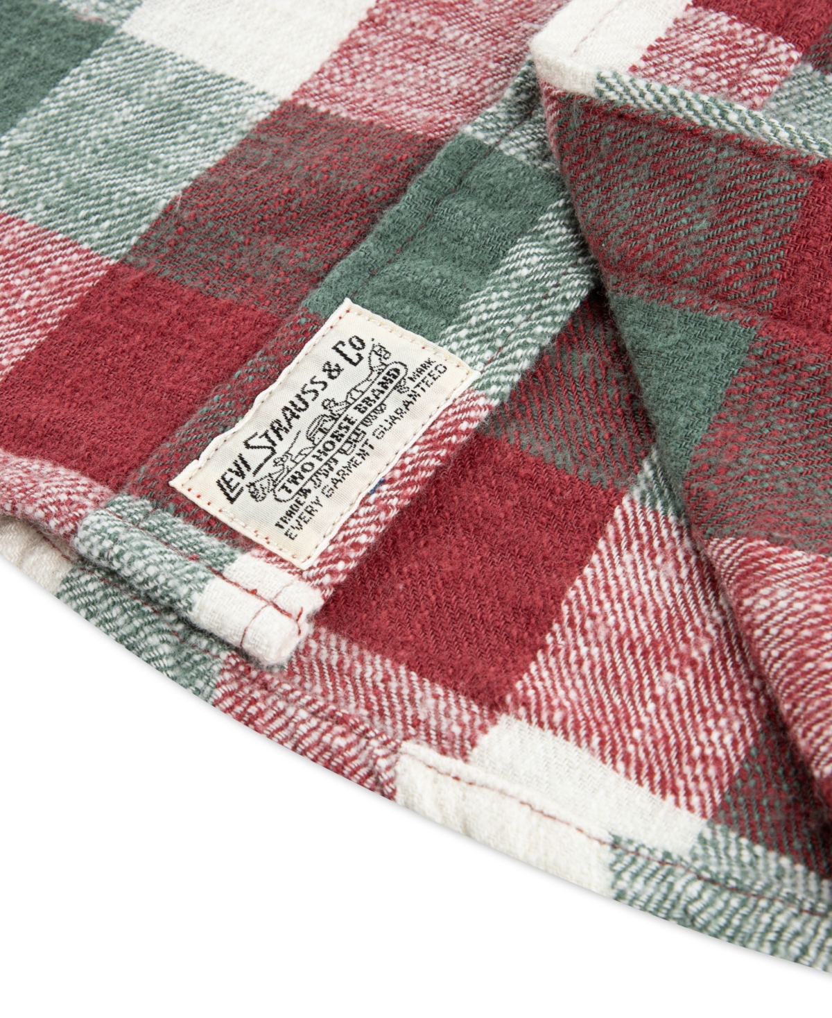 Levi's Levis Buffalo Check Flannel Shirt Big Boys S-xl S In Red