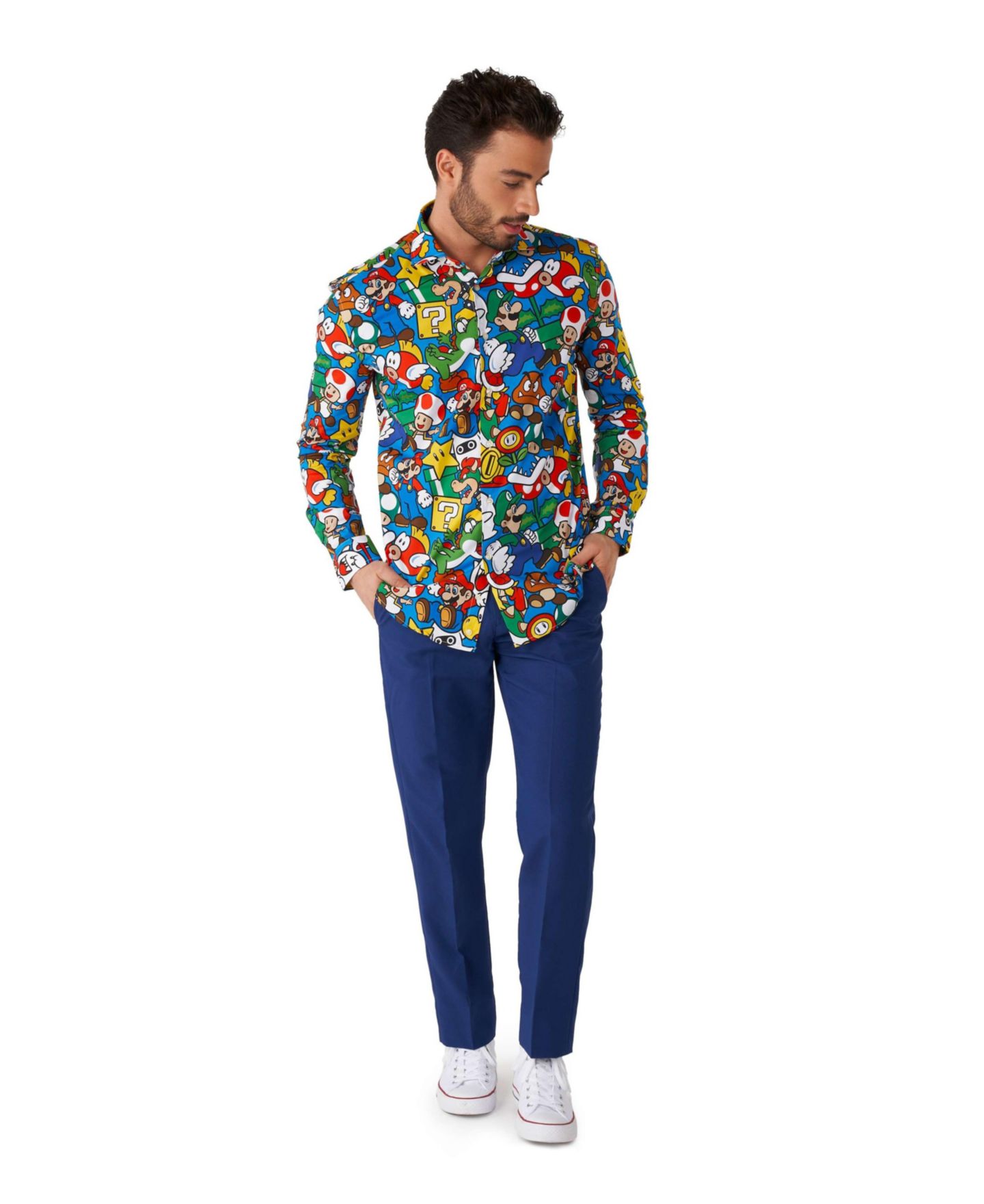 Мужская рубашка OppoSuits Super Mario Licensed Nintendo Dress Shirt, цвет: Assorted — фото 2