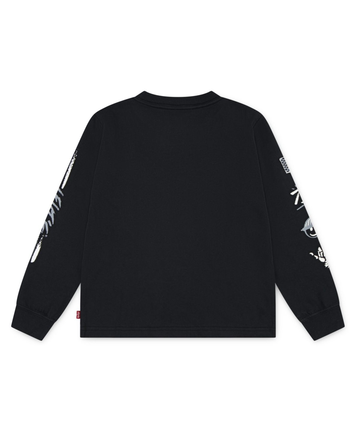 Levi's Toddler And Little Boys Skater Doodle Long Sleeve T-shirt In Black