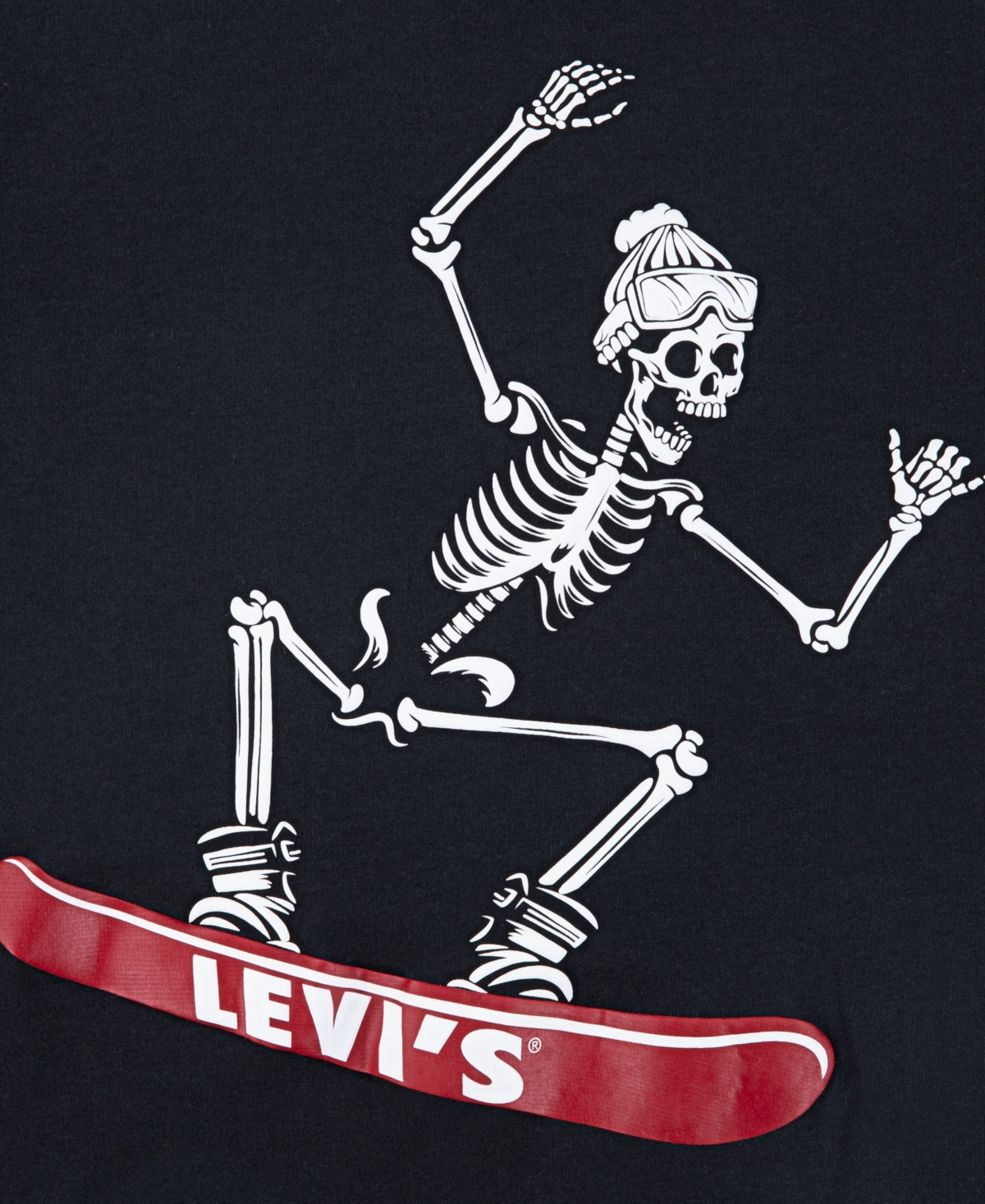 Levi's Big Boys Shredding Skeleton Short Sleeve T-shirt In Black