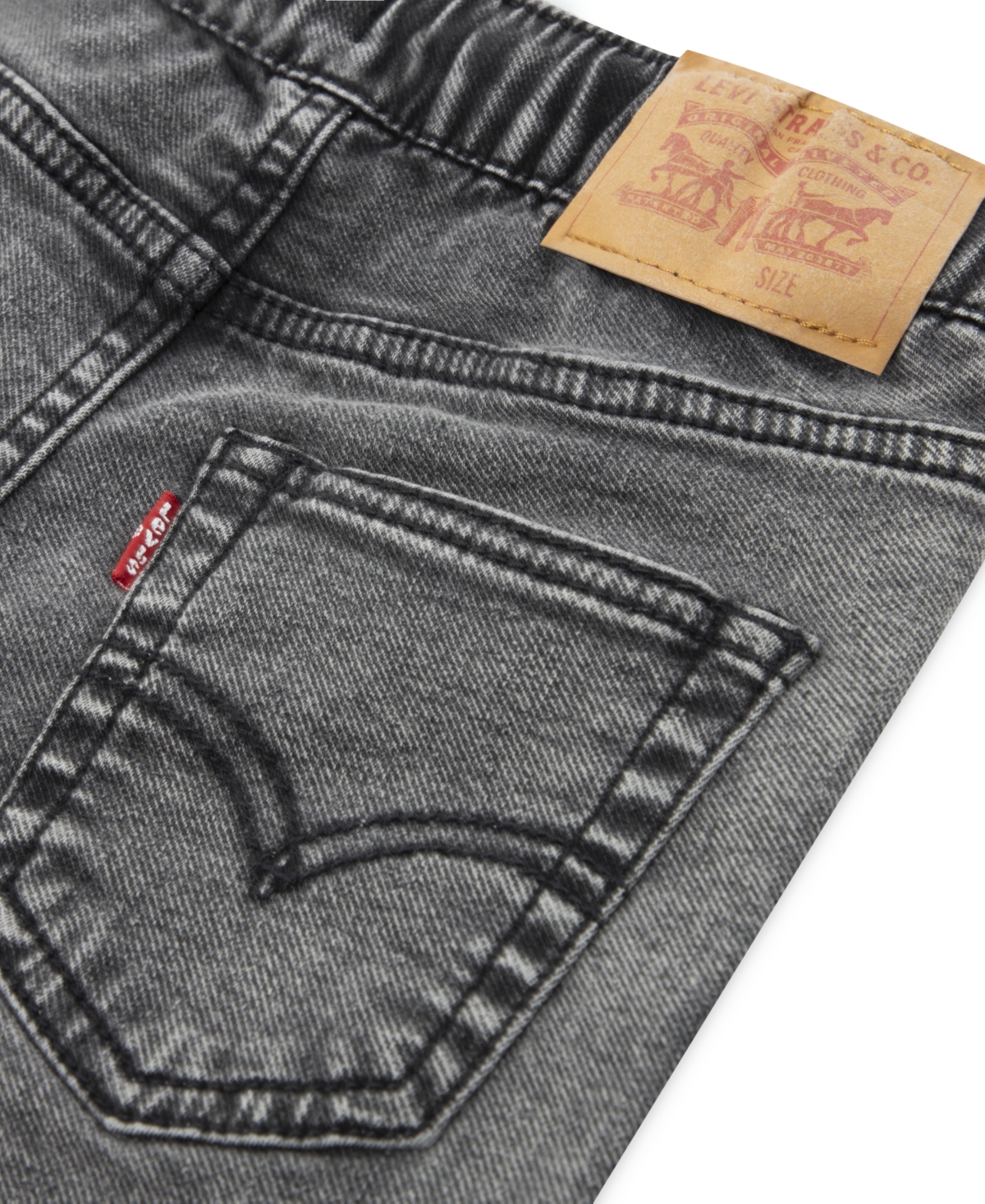 Levi's Toddler Boys Relaxed Fit Denim Joggers In Black