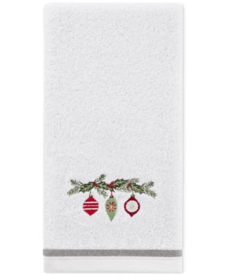 Holiday Ornaments Turkish Cotton 2-Pc. Hand Towel Set, 16&amp;quot; x 28&amp;quot;
