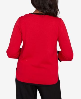 Women's Classic Color Block Long Sleeve Sweater