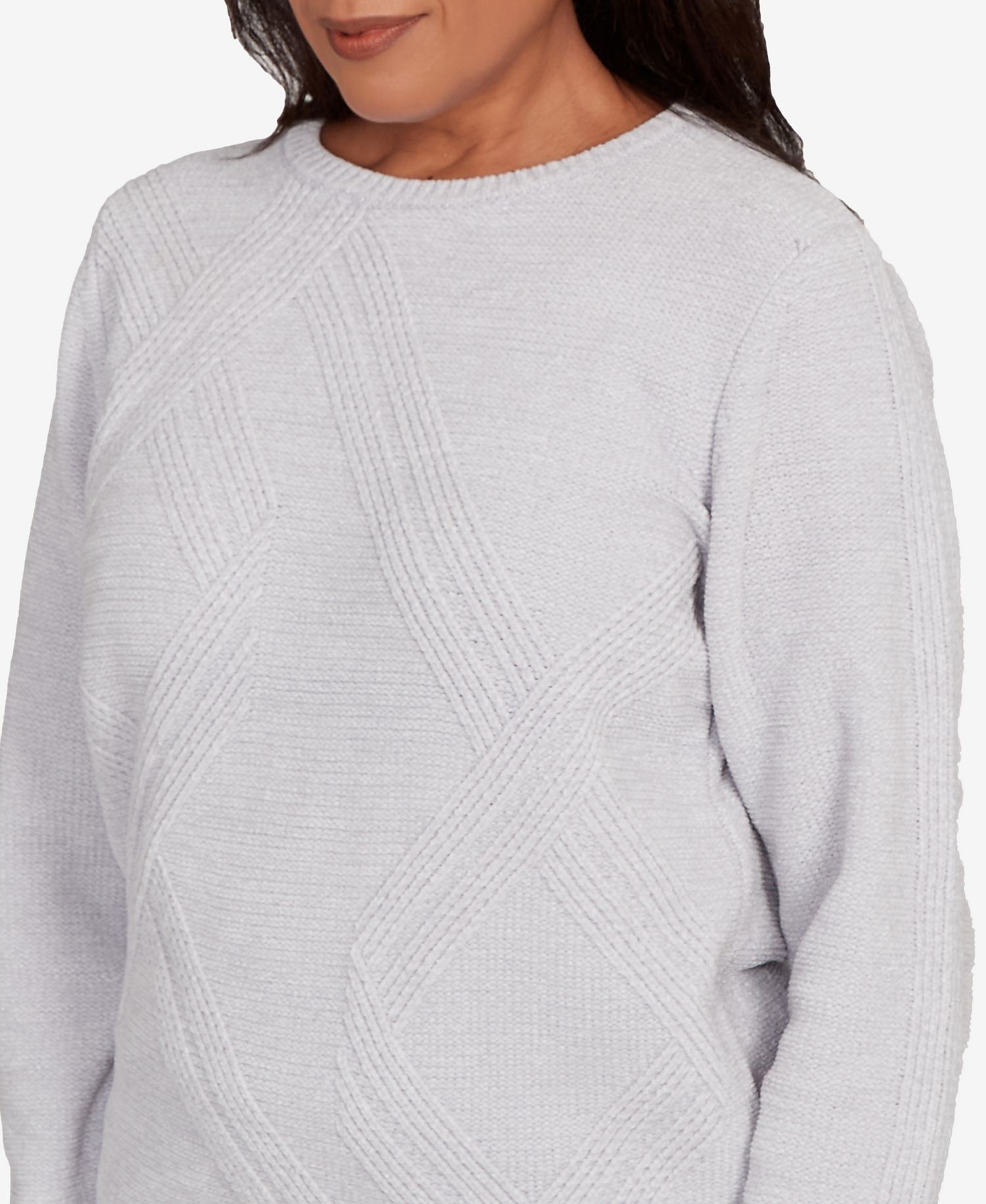Women's Classic Cable Chenille Pullover Sweater