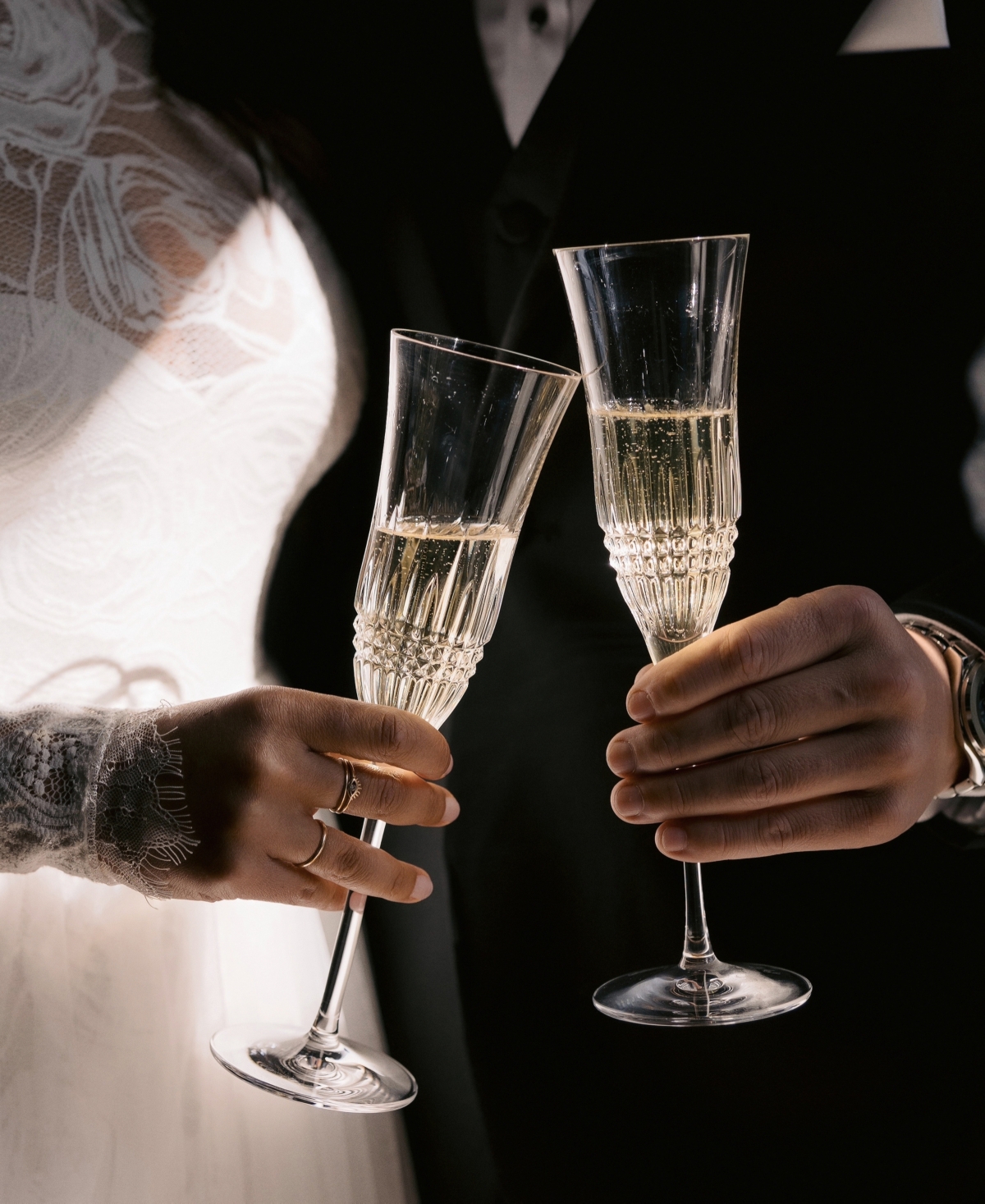 Waterford Lismore Diamond Essence Flute 8oz, Set of 2