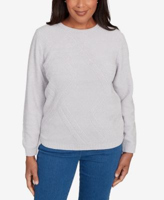 Women's  Classic Cable Chenille Pullover Sweater