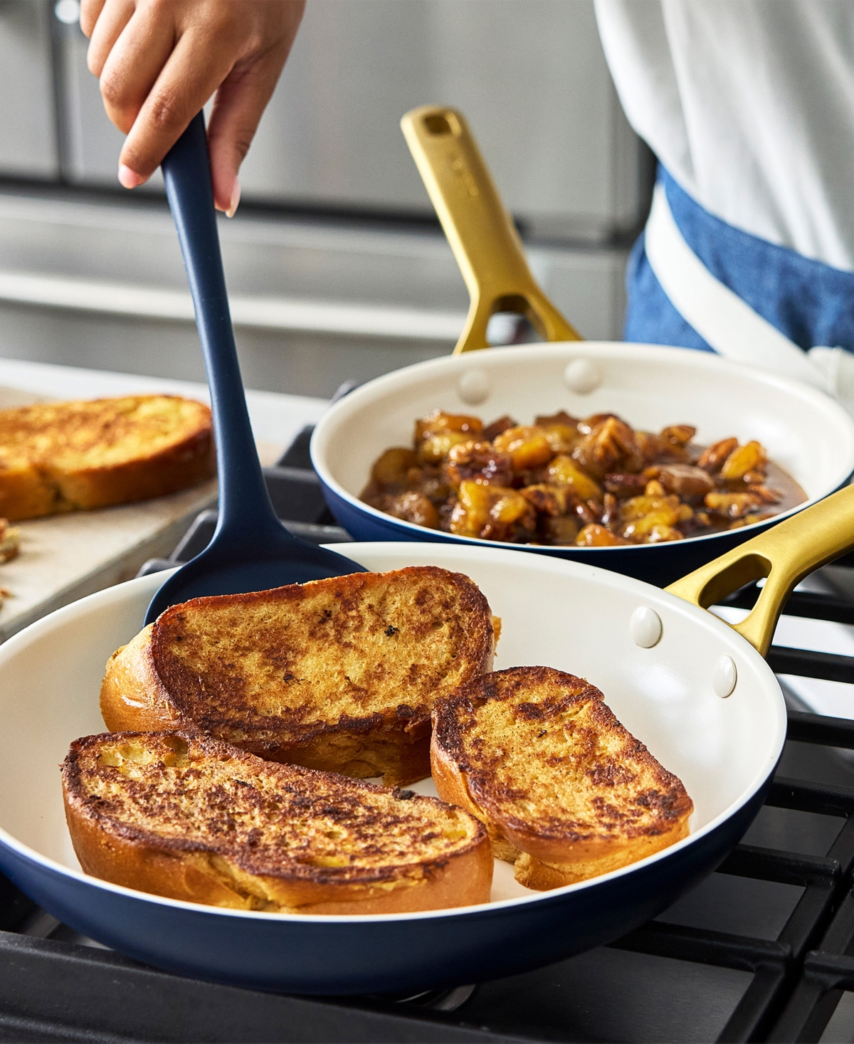 Greenpan Reserve Set Of 2 Ceramic Nonstick Frying Pans In Blue