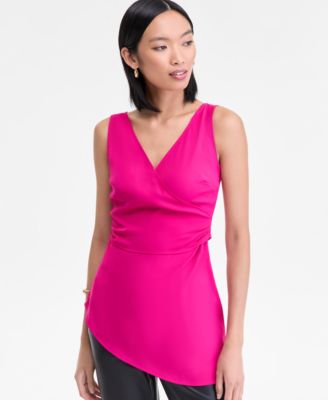 I.N.C. International Concepts - Women's Sleeveless Surplice-Neck Top