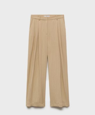 Women's Straight Mid-Rise Suit Pants