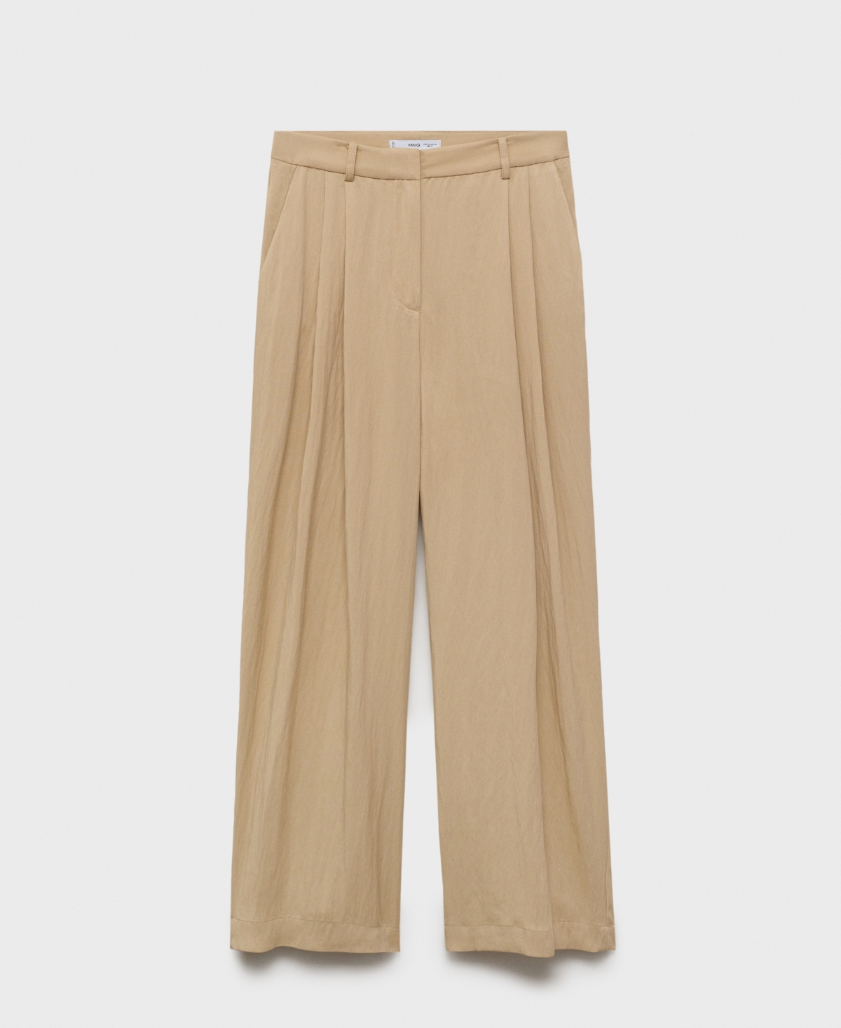 Mango Straight Leg Suit Pants In White